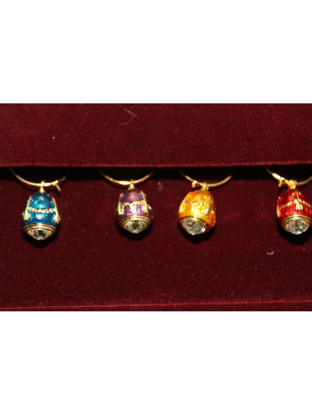 Imperial Court Faberge Egg Wine Charms - Picture 4 of 11